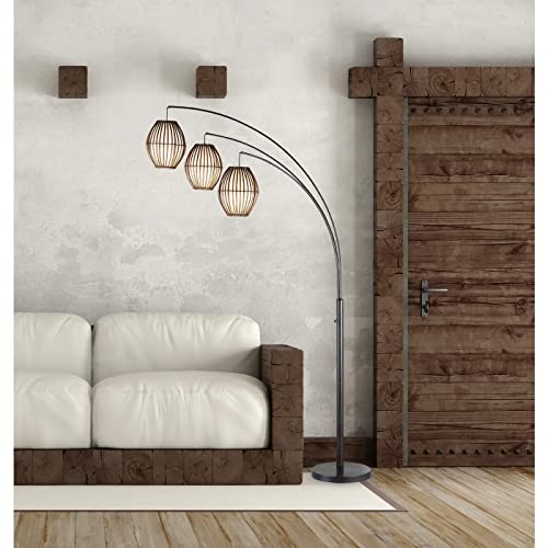 Adesso Maui Arc Lamp, 82", Antique Bronze, 1 Floor