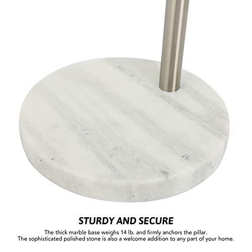 Adjustable Modern Arc Floor Lamp with Rotatable Hanging Shade