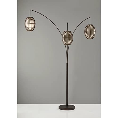 Adesso Maui Arc Lamp, 82", Antique Bronze, 1 Floor