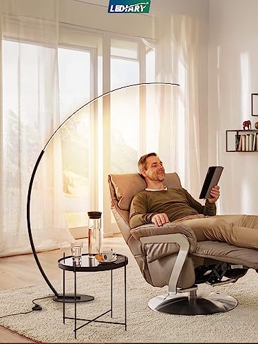 Modern 65" LED Arc Floor Lamp with Remote