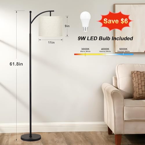 Ambimall Floor Lamp with 3 Color Temperatures LED
