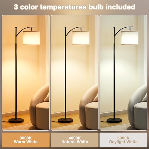 Ambimall Floor Lamp with 3 Color Temperatures LED