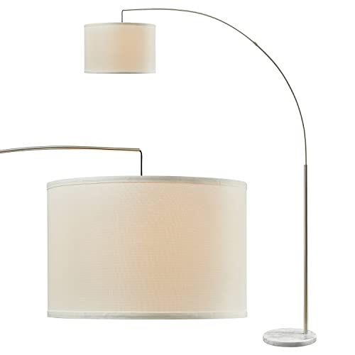 Oneach Modern Arc Floor Lamp - Brushed Steel