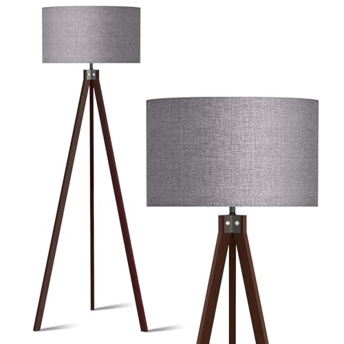 LEPOWER Wood Tripod Floor Lamp - Modern Design