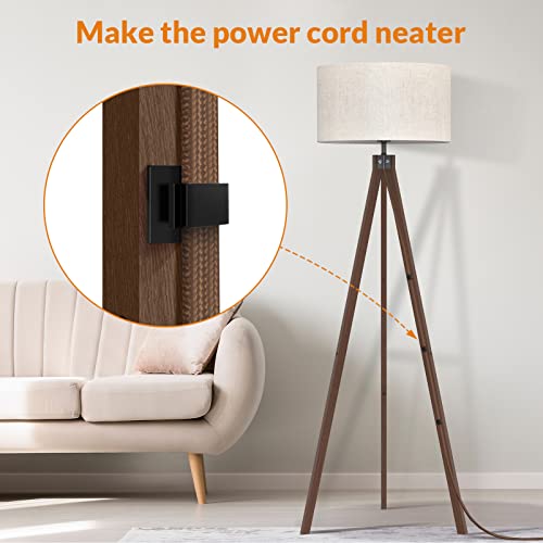 Mid Century Wood Tripod Floor Lamp, Modern Design