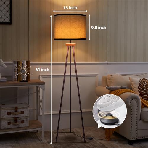 VELXEE Tripod Floor Lamp for Living Room & Office