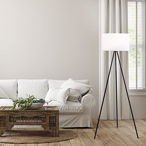 Catalina Modern Tripod Floor Lamp, 61.25", Black