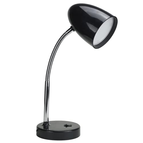 LED Desk Lamp, Flexible Gooseneck with Table lamp, 3.5W 240LM 4000K Cool White Study Lamps for Bedroom and Office, Eye Protection, ETL Listed,Black