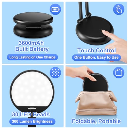 Battery Operated Lamp,3600mAh Battery Powered Lamp,Rechargeable Lamp Battery Lamp,Wireless Lamp Cordless Lamps Rechargeable Table Lamp,Dimmable Desk Lights for Home Office,Desk Lamps for Home Office