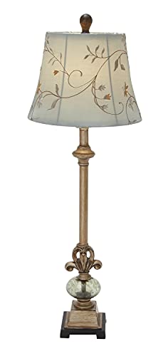 Benzara 44933 Metal Glass Ball Buffet Lamp