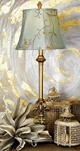 Benzara 44933 Metal Glass Ball Buffet Lamp