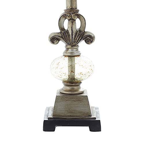 Benzara 44933 Metal Glass Ball Buffet Lamp
