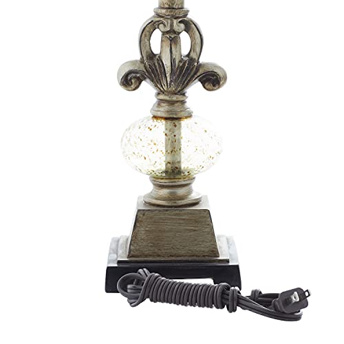 Benzara 44933 Metal Glass Ball Buffet Lamp