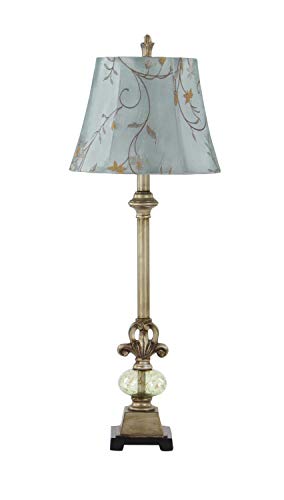 Benzara 44933 Metal Glass Ball Buffet Lamp