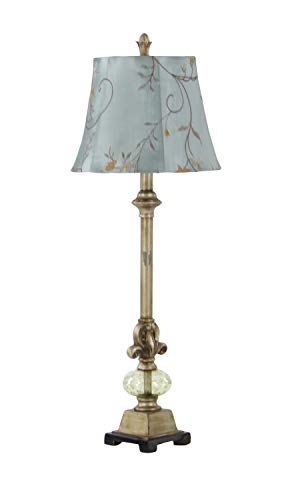 Benzara 44933 Metal Glass Ball Buffet Lamp