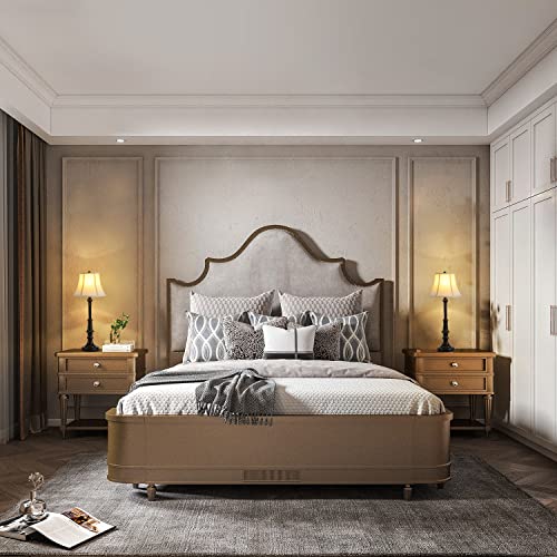 Smeike 2 Pack Vintage Style Table Lamp, Buffet Table Lamp,Traditional Bedside Lamps, Tall Table Lamp Set of Two for Living Room, Bedroom