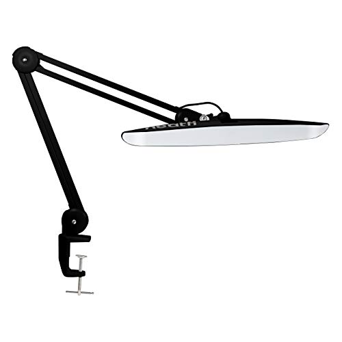 Neatfi XL 2,200 Lumens LED Task Lamp, 24W Super Bright Desk Lamp, 117 Pcs SMD LED, 4 Level Brightness, Dimmable, Task LED Light for Home, Office, Workbench (Non-CCT, Black)