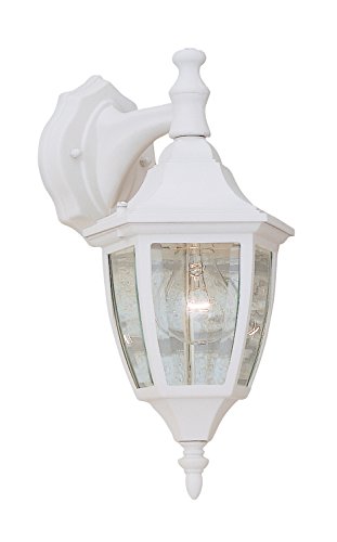 Designers Fountain 2461-WH Today's Home Outdoor Wall Lantern Sconce, 14.25in H, White