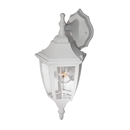 Designers Fountain 2461-WH Today's Home Outdoor Wall Lantern Sconce, 14.25in H, White