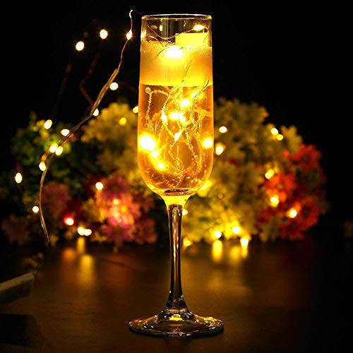 10Ft/30 LEDs Fairy,Starry , String Lights for Indoor&Outdoor Decoration Wedding Home Parties Christmas Holiday, Waterproof,Battery Operated.(Warm White)