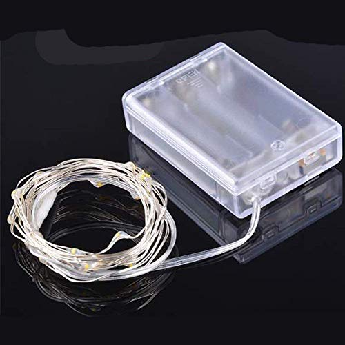 10Ft/30 LEDs Fairy,Starry , String Lights for Indoor&Outdoor Decoration Wedding Home Parties Christmas Holiday, Waterproof,Battery Operated.(Warm White)