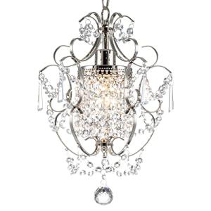 Crystal Mini Pendant Chandelier Fixture for Kitchen, Bedroom