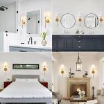 Retro Industrial Wall Sconces Set for Bedroom Living Room