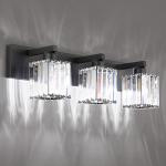 Aipsun Black Crystal 3-Light Modern Bathroom Vanity Fixture
