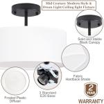 Sleek 3-Light Black Ceiling Fixture for Bedroom/Hallway