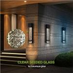 ASD Bubble Glass Wall Light Fixture | LED | Waterproof | Dimmable | ETL Listed | Black