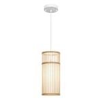 Natural Bamboo Mini Pendant Light for Bedroom Decor