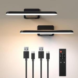 Remote Controlled Rechargeable Picture Lights- 2 Pack