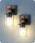 Farmhouse Vanity Lights Set - Wall Sconces 2-Pack