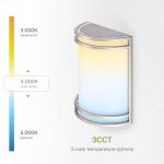 ASD LED Wall Mount Light Fixture - Brushed Nickel Sconce Lighting