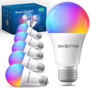 DAYBETTER 6-Pack Wi-Fi Color Changing Bulbs