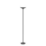 BoostArea Torchiere Floor Lamp, 24W Super Bright LED Standing Lamp, Stepless Dimmable Pole Lamp with 3000K Lighting, Rotary Switch, 70 Inch Tall Metal Modern Floor Lamps for Living Room/Bedroom Black