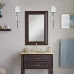 Pauwer Set of 2 White Fabric Shade Sconces