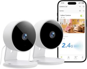 Teckin Indoor Wi-Fi Security Camera, 2 Pack