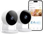 Teckin Indoor Wi-Fi Security Camera, 2 Pack