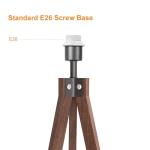 Mid Century Wood Tripod Floor Lamp, Modern Design