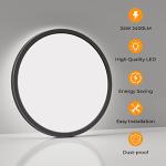 Matane 6-Pack 12" LED Ceiling Light, 24W, Selectable