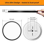 Matane 6-Pack 12" LED Ceiling Light, 24W, Selectable