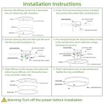 13 inch Adjustable LED Ceiling Light Fixture Set