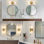 Gold Modern Bathroom Wall Sconce Vanity Light Fixture