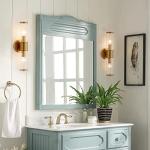 Gold Modern Bathroom Wall Sconce Vanity Light Fixture