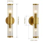 Gold Modern Bathroom Wall Sconce Vanity Light Fixture