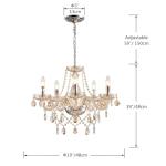 Saint Mossi Modern Crystal Chandelier - Champagne Light