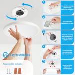 SunRider Dimmable LED Flush Mount Ceiling Light, 12