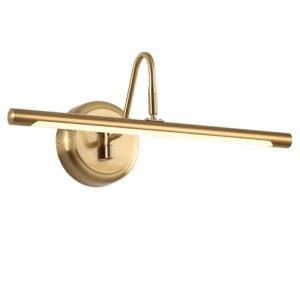 Modern Brass Picture Lights for Artwork Display, LED Swing Arm