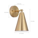 Gold Modern Brass Wall Sconces Set of 2
